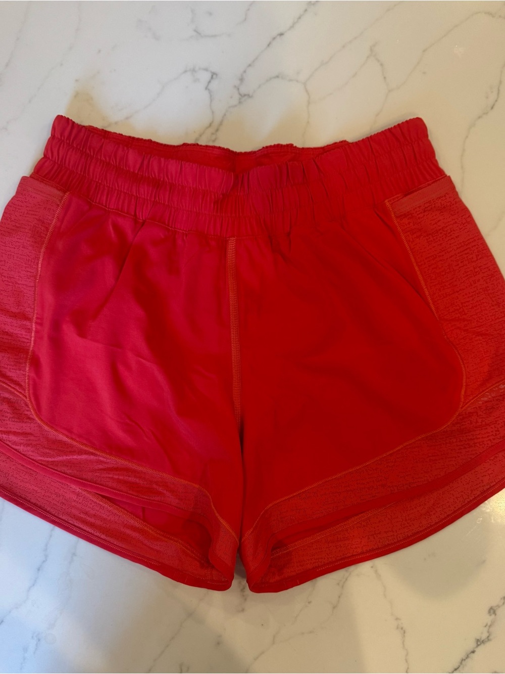 Lululemon Red Hotty Hot Running Shorts size 6